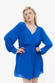 Платье со шнурками H&M, синий