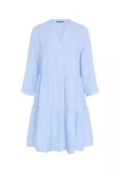 Платье со швами и складками на юбке CHIEMSEE, цвет 16-3922 Brunnera Blue