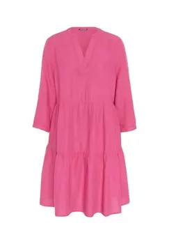 Платье со швами и складками на юбке CHIEMSEE, цвет 17-2033 Fandango Pink