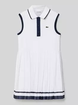 Платье со складками Lacoste, белый