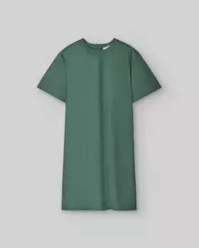 Платье со складкой на спине и короткими рукавами Adolfo Dominguez, зеленый