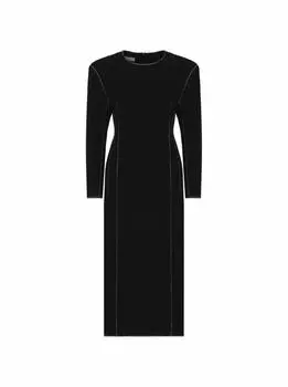 Платье со стразами Dries Van Noten
