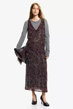 Платье со стразами H&M, красный