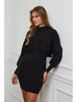 Платье Soft Cashmere, черный