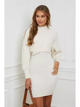 Платье Soft Cashmere, кремовый