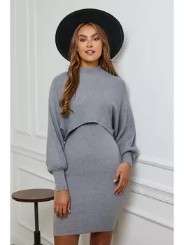 Платье Soft Cashmere, серый