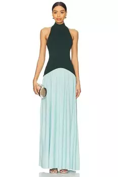 Платье Soglio на завязках Solid & Striped, evergreen & sky