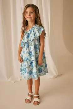 Платье солнце на одно плечо Pickworth Laura Ashley, синий