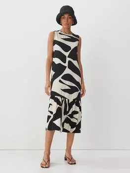 Платье Someday, черный/белый