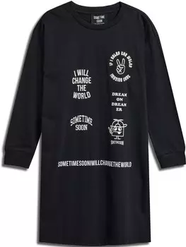 Платье SOMETIME SOON, черный