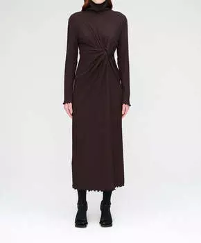 Платье Sookie в дымчато-коричневом цвете ROHE