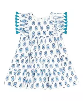 Платье Sophie с кисточками Mer St. Barth для девочек — Little Kid, Big Kid, синий
