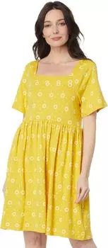 Платье Sora с короткими рукавами Toad&Co, цвет Lemon Sunflower Print