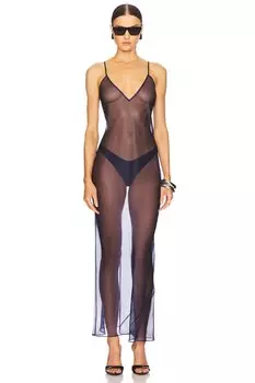 Платье-сорочка Laquan Smith, navy