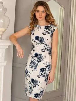 Платье-сорочка с цветочным узором от пиппы Alie Street, цвет Oyster Blue/Multi