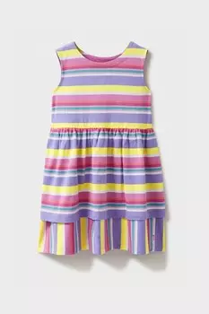 Платье спиннинг из трикотажной полоски Crew Clothing Company, розовый