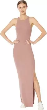 Платье Spiritual Gangster Slim Rib Maxi Dress, цвет Cappuccino