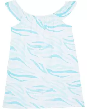 Платье Splendid Littles Aqua Zebra Print Dress, цвет Pastel Sea