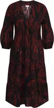 Платье Sportalm Kitzbhel с тропическим принтом по всей поверхности, черный