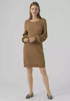 Платье Сшитое Vero Moda, коричневое