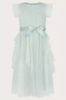 Платье Stacie каскадного кроя Monsoon, зеленый