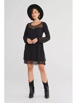 Платье стандартного кроя Blue Shadow, черный
