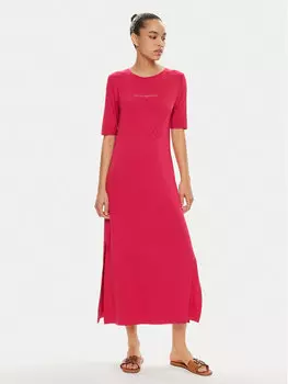 Платье стандартного кроя Emporio Armani, красный