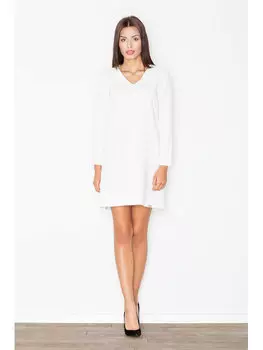 Платье стандартного кроя Figlfigl, экрю