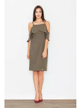 Платье стандартного кроя Figlfigl, хаки