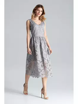 Платье стандартного кроя Figlfigl, серый