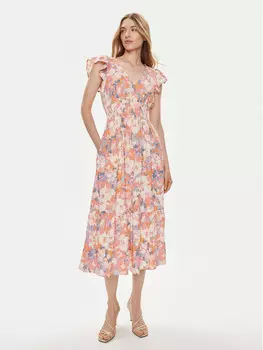 Платье стандартного кроя Gap, оранжевый