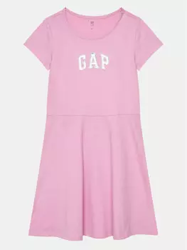 Платье стандартного кроя Gap, розовый