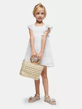 Платье стандартного кроя Mayoral, экрю