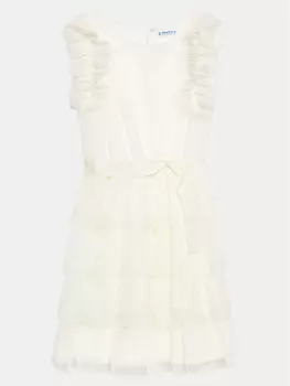 Платье стандартного кроя Mayoral, экрю