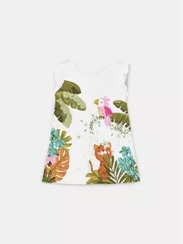 Платье стандартного кроя Mayoral, белый