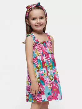 Платье стандартного кроя Mayoral, мультиколор