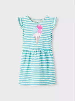 Платье стандартного кроя Name It, зеленый