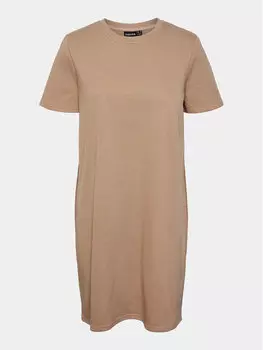 Платье стандартного кроя Pieces, бежевый