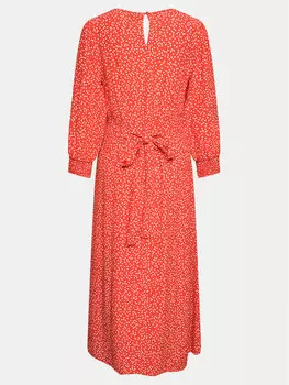 Платье стандартного кроя Pieces, красный