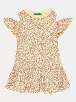 Платье стандартного кроя United Colors Of Benetton, желтый