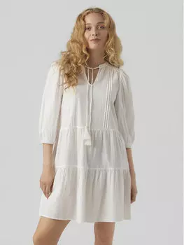 Платье стандартного кроя Vero Moda, белый