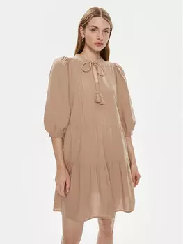 Платье стандартного кроя Vero Moda, бежевый