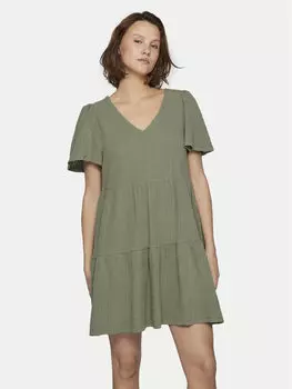Платье стандартного кроя Vila, хаки