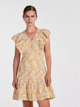 Платье стандартного кроя Yas, коричневый