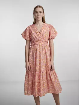 Платье стандартного кроя Yas, розовый