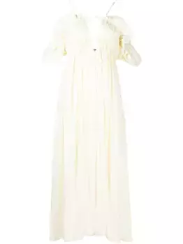 Платье Starla с открытыми плечами Cult Gaia, белый
