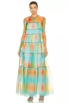 Платье Staud Hyacinth, цвет Multi Aura