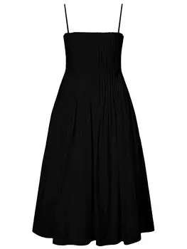 Платье Staud Midi Bella, черный