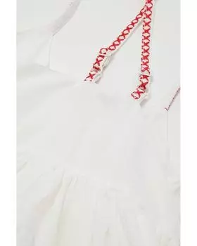 Платье Stella Mccartney Dress with Flower Embroidery, белый