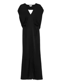 Платье Stella McCartney с V-образным вырезом, черный